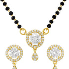 Gold Plated Halo Drop Mangalsutra Set