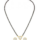 Gold Plated Halo Drop Mangalsutra Set
