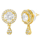 Gold Plated Halo Drop Mangalsutra Set