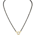 Gold Plated Halo Drop Mangalsutra Set