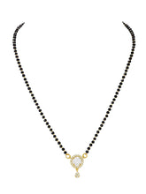 Gold Plated Halo Drop Mangalsutra Set