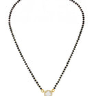 Gold Plated Halo Drop Mangalsutra Set