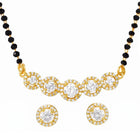 Gold Plated Classic Halo Mangalsutra Set