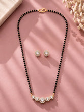 Gold Plated Classic Halo Mangalsutra Set