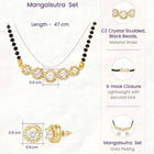 Gold Plated Classic Halo Mangalsutra Set