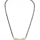 Gold Plated Classic Halo Mangalsutra Set