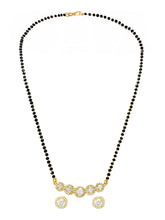 Gold Plated Classic Halo Mangalsutra Set