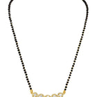 Gold Plated Classic Halo Mangalsutra Set