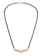 Gold Plated Classic Halo Mangalsutra Set