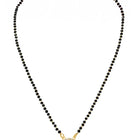 Gold Plated Solitaire Halo Mangalsutra Set