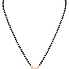 Gold Plated Solitaire Halo Mangalsutra Set
