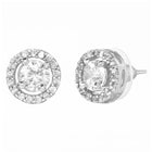 Rhodium Plated Solitaire Halo Mangalsutra Set