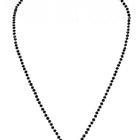 Rhodium Plated Solitaire Halo Mangalsutra Set