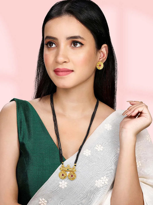 Stone Traditional Mangalsutra | Classic Indian Jewellery by Peora

