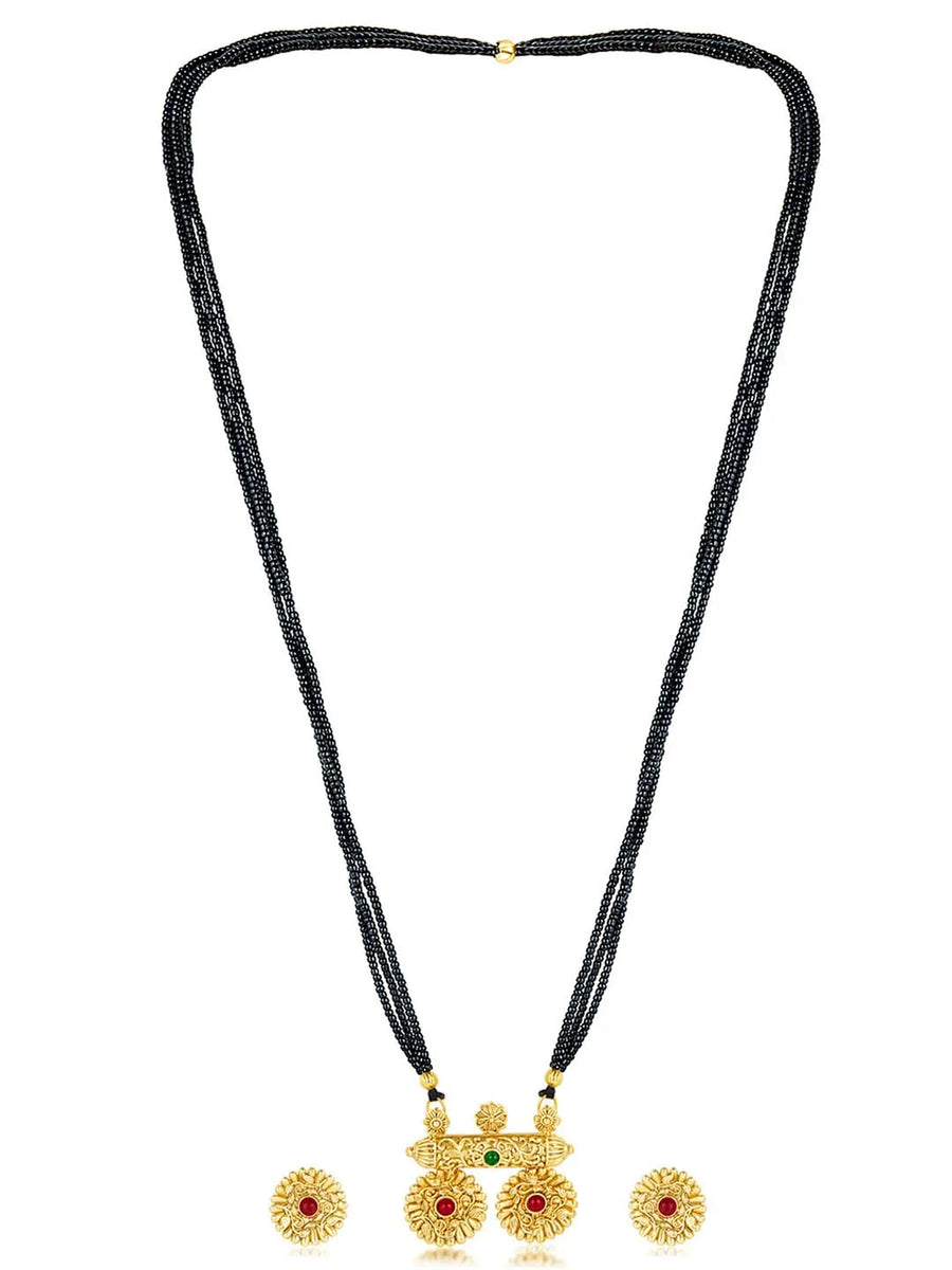 Stone Traditional Mangalsutra | Classic Indian Jewellery by Peora

