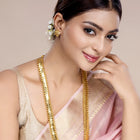 Coin Cascade Maharani Long Necklace