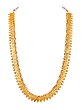 Coin Cascade Gold Plated Maharani Long Necklace