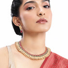 Peora Ethereal Temple Design Necklace Set