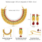 Peora Ethereal Temple Design Necklace Set
