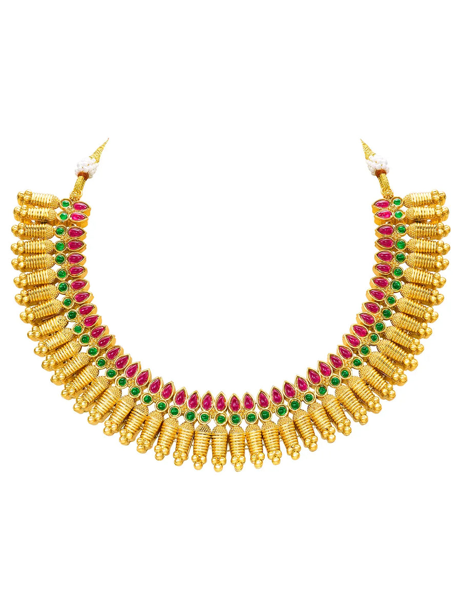 Peora Ethereal Temple Design Necklace Set