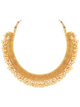 Gilded Pearls Gold Plated Necklace Set