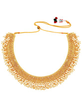 Gilded Pearls Gold Plated Necklace Set