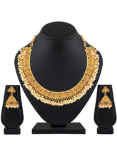 Gilded Pearls Gold Plated Necklace Set