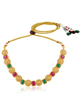 Gilded Grace Multicolour Gold Plated Necklace Set