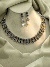 Peora Antique Oxidised Black Necklace Set