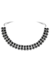 Peora Antique Oxidised Black Necklace Set
