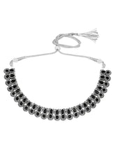 Peora Antique Oxidised Black Necklace Set