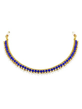 Lustrous in Blue Stones Necklace Set