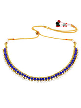 Lustrous in Blue Stones Necklace Set