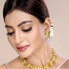 Surya Chakra Kundan Stone Necklace