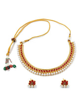 Traditional Red Stone Choker Set