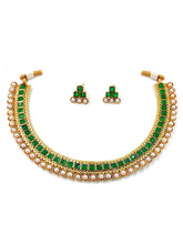 Chic Harmony Pearl Stones Necklace Set