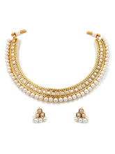 Chic Harmony Pearl Stones Necklace Set