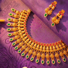 Peora Maharani Bridal Necklace Set - Gold