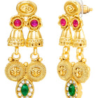 Peora Maharani Bridal Necklace Set - Gold