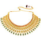 Peora Maharani Bridal Necklace Set - Gold