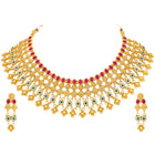 Peora Heritage Bridal Necklace Set - Gold