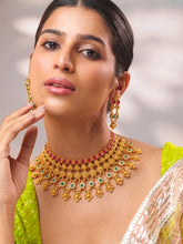 Peora Heritage Bridal Necklace Set - Gold