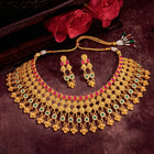 Peora Heritage Bridal Necklace Set - Gold
