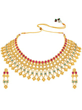 Peora Heritage Bridal Necklace Set - Gold