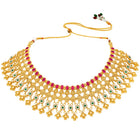Peora Heritage Bridal Necklace Set - Gold