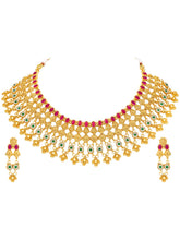 Peora Heritage Bridal Necklace Set - Gold