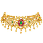 Peora Floral Radiance Necklace Set - Gold