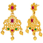 Peora Heritage Bridal Necklace Set - Gold
