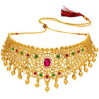 Peora Heritage Bridal Necklace Set - Gold