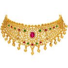 Peora Heritage Bridal Necklace Set - Gold